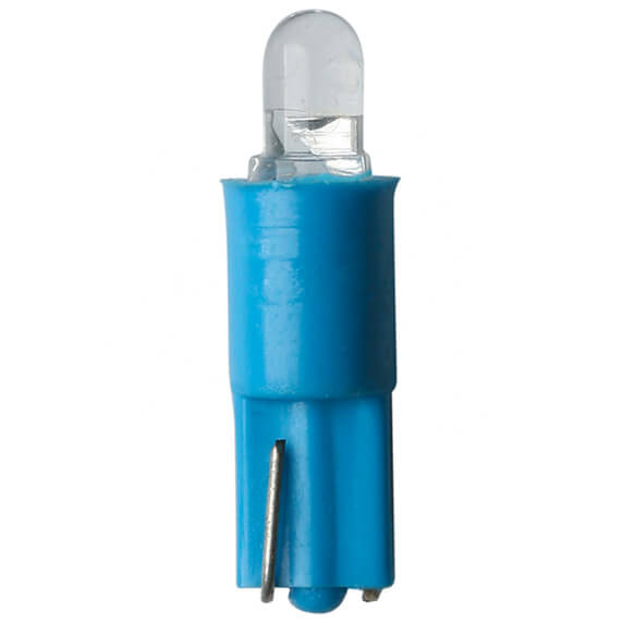 Autolamp LED T5 12v W2x46D 5st blauw 15x5mm