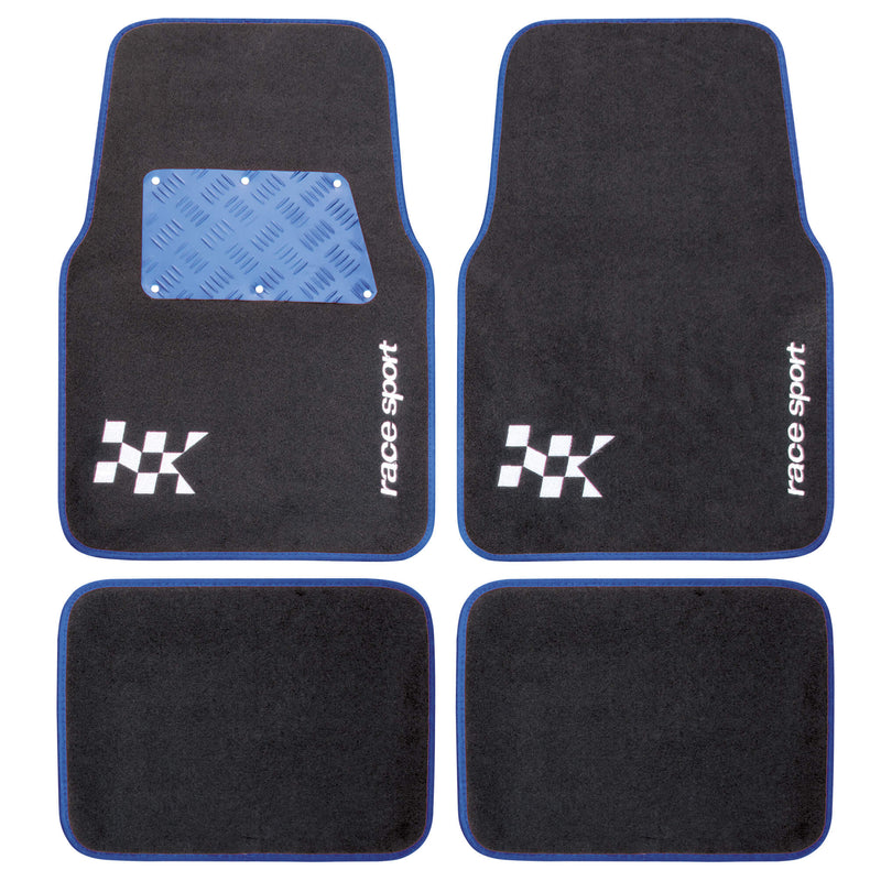 Mattenset -Competition- alu blauw 4 stuks