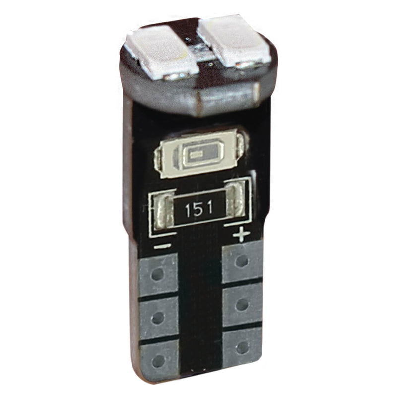 T10 4 LED lamp blauw