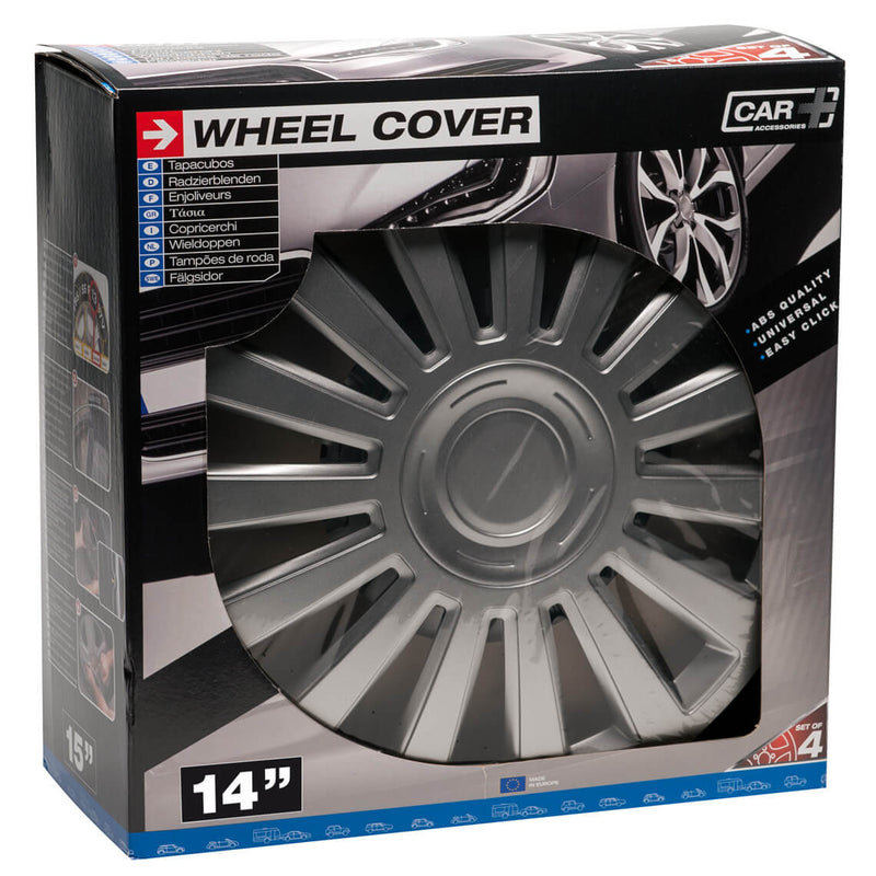 Wieldoppen 14 inch California Grafiet