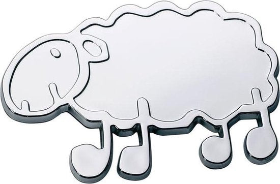 Embleem chroom Schaap 57X40mm
