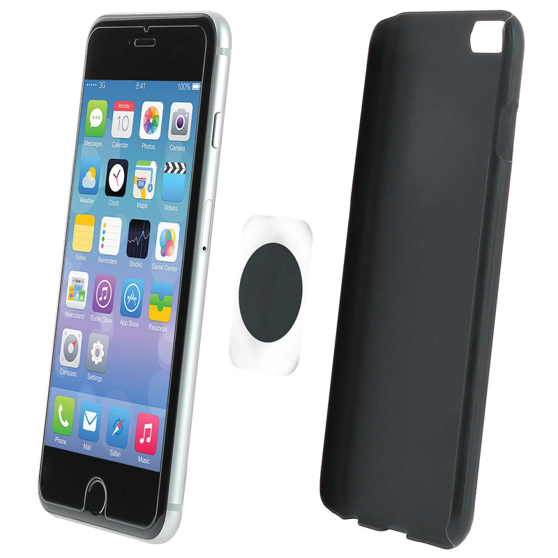 Magnetische telefoonhouder met luchtrooster clips zwart