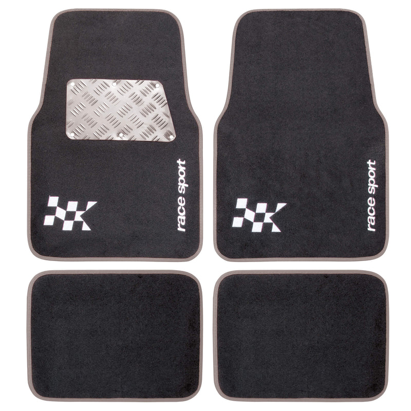 Mattenset -Competition- alu zilver 4 stuks