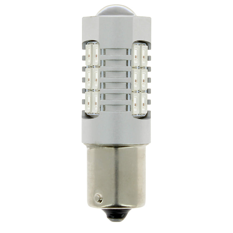 LED lamp Canbus 600LM 12/24V BA15S PY21W AMBER 2000K 1ST