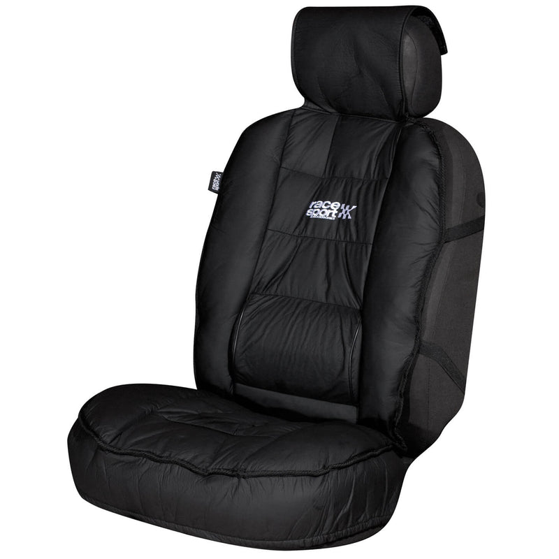 Stoelkussen -Race sport- 110x55cm zwart