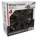 Wieldoppen 14 Inch type VR Carbon zwart