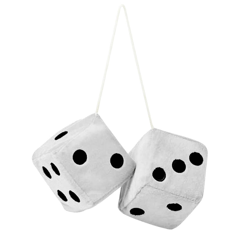 Dobbelstenen -Jumbo- 9x9cm wit