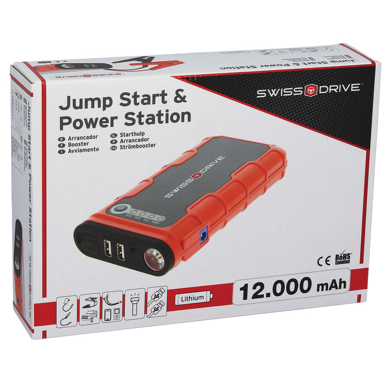 Jump start & powerbank station 12000mAh