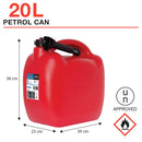 Plastic benzinekan 20 liter