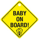 Baby on board met zuignap