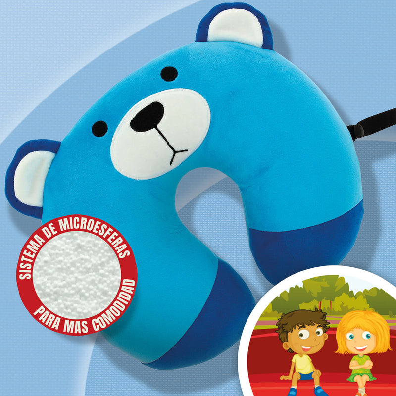 Kind Nek Kussen blauw BEAR