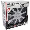 Wieldoppen 17 inch Washington zilver/zwart