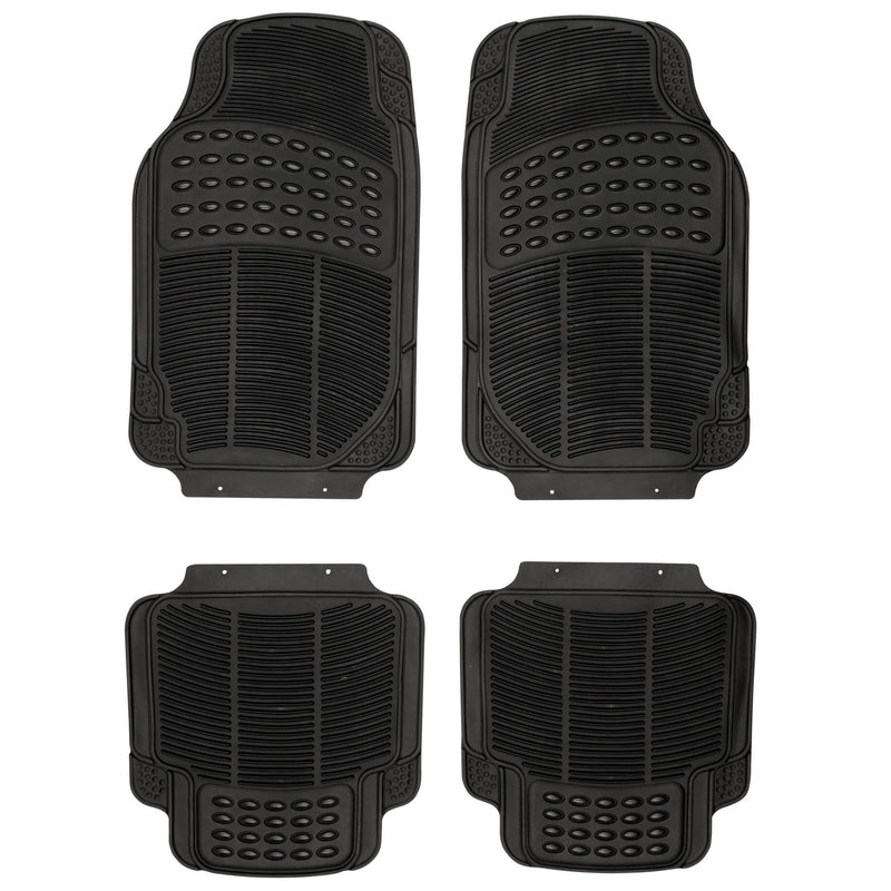 Mattenset rubber -continental- zwart 4st