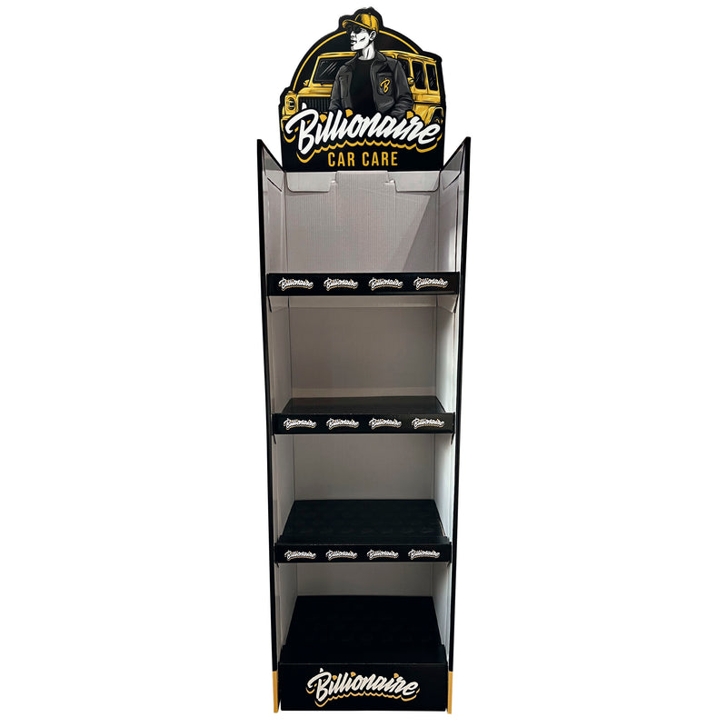 Billionaire Car Care display