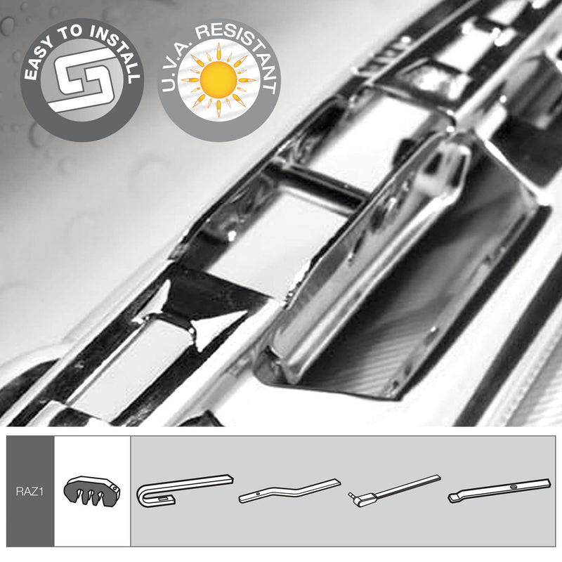 RVS wisserblad 14 inch 35cm