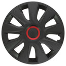 Wieldoppen 16 inch Washington zwart/rood