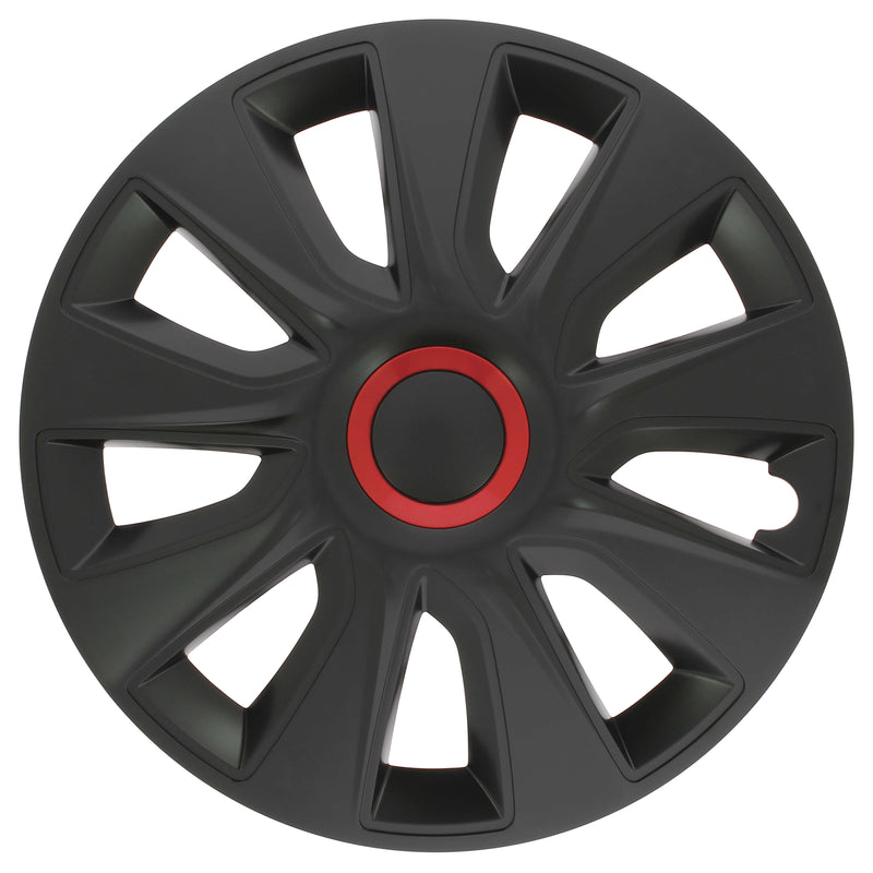 Wieldoppen 13 inch Washington zwart/rood
