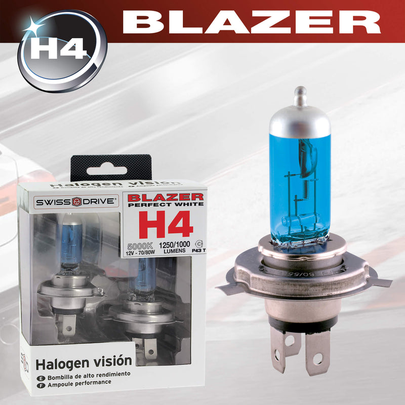 Autolampen set H4 Blazer 70-80 Watt 12v 5000k