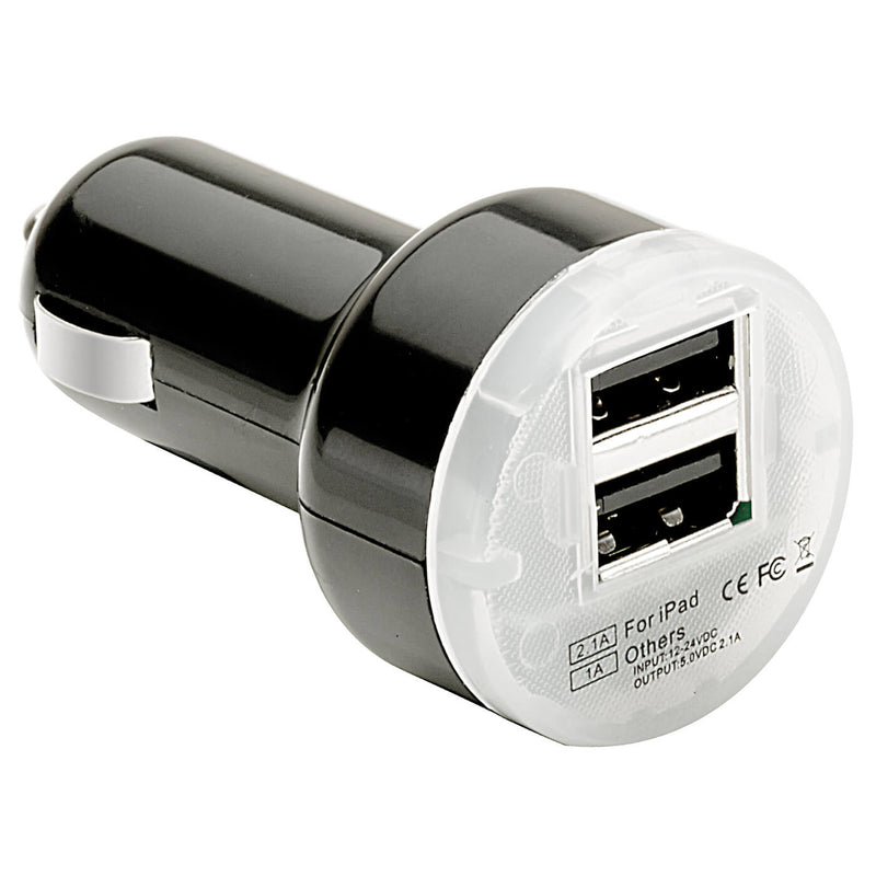 Dubbele USB lader (5,12, 24 Volt)