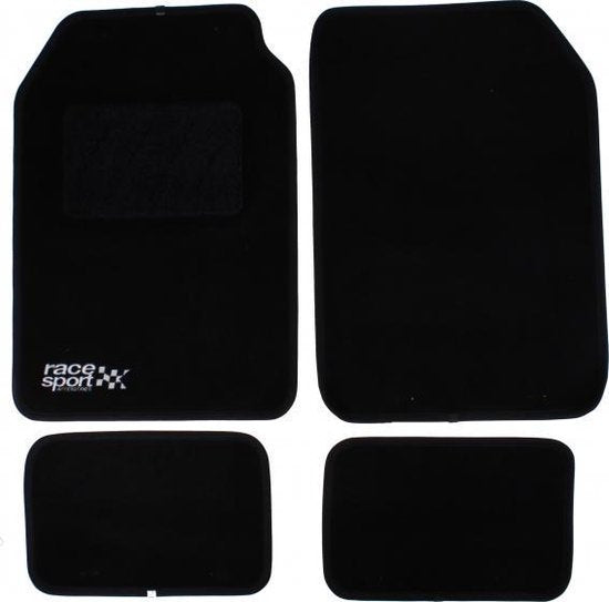Vloermat Racesport AUTOGRIP zwart 4 PC