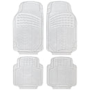 Mattenset rubber -continental- transparant 4st