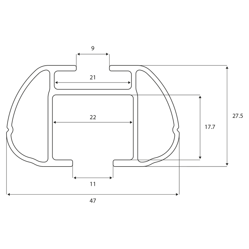 Menabo dakdrager Sherman zwart geschikt voor Audi A6 (C5) Allroad (2000-2006)