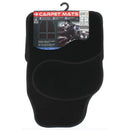 Vloermat 455x670mm/455x390mm zwart 4st