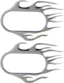 Embleem chroom -Vlammend- VAG groep 118x75mm 2st