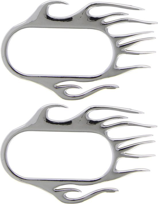 Embleem chroom -Vlammend- VAG groep 118x75mm 2st