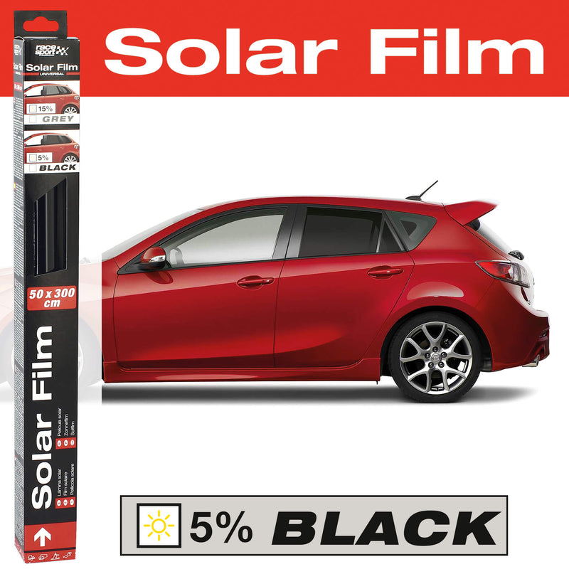 Raamfolie 50x300 cm zwart