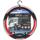 Auto stuurhoes zwart / rood -snake-