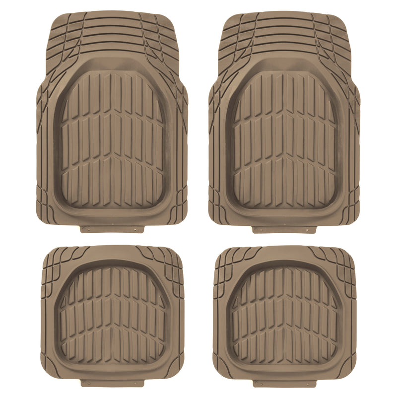 Deep dish rubber automat beige 4st