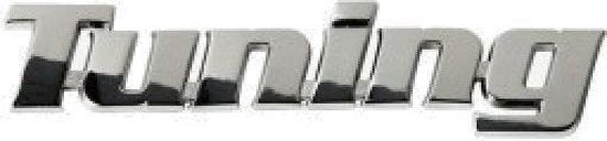 Embleem chroom -Tuning- 25X150mm