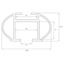 Menabo Tiger XL Zwart dragers 135cm
