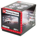 Turbo druk meter wit 52mm 12v