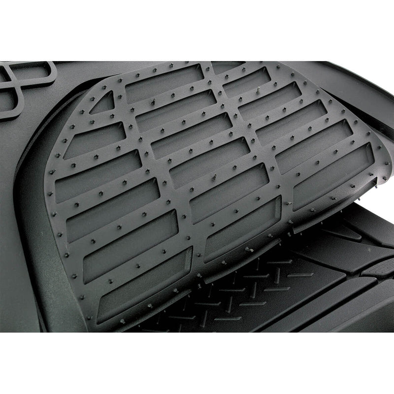 Deep dish rubber automat zwart 4st