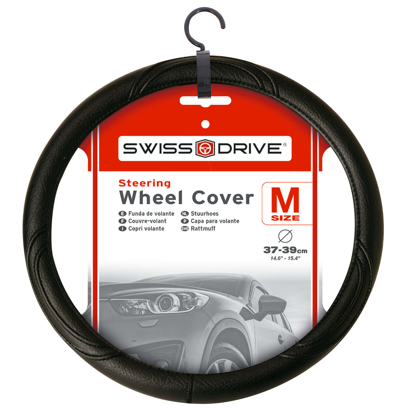 Auto stuurhoes zwart PVC