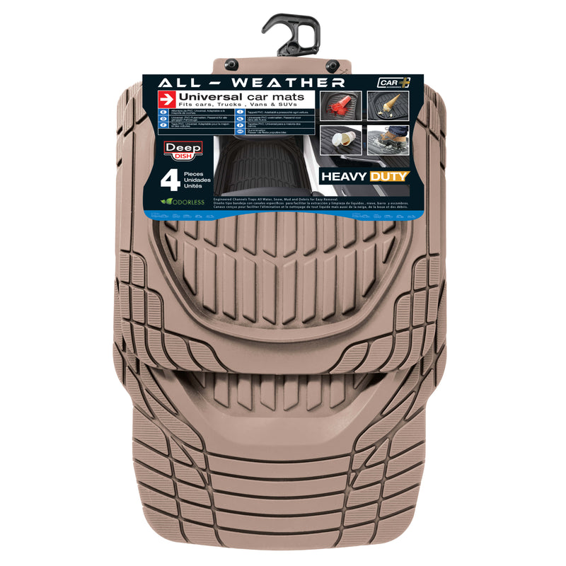 Deep dish rubber automat beige 4st