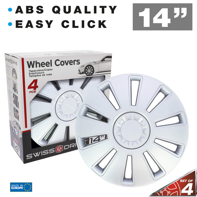 Wieldoppen 14" Vermont Zilver