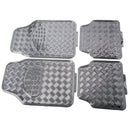 Mattenset -Alu look- carbon 4 stuks