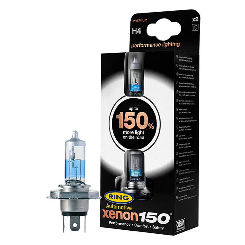 Ring Xenon Look 150% H4 55W 12V Koplampenset 2 stuks