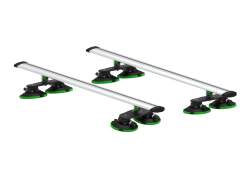 Tree Frog Pro Crossbar Rack 8 Vacuum cups Zilver