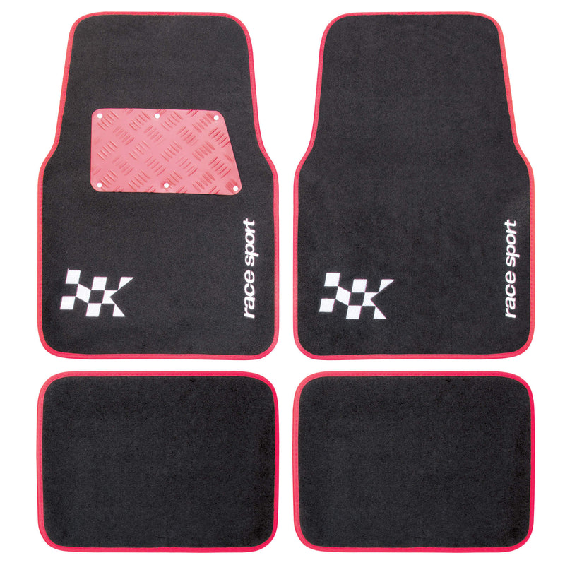 Mattenset -Competition- alu rood 4 stuks