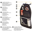 Universeel autostoel organizer - zwart