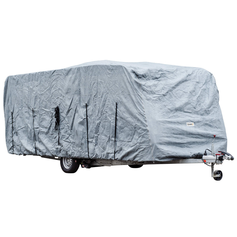 Caravan beschermhoes / afdekhoes PVC 585X225X220cm (5,18Mx5,