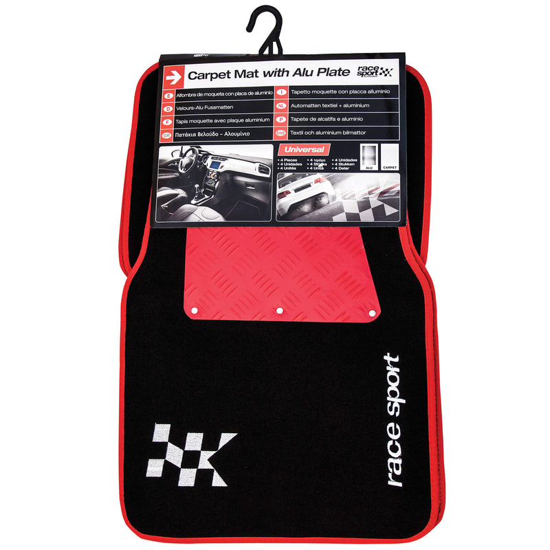 Mattenset -Competition- alu rood 4 stuks