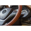 Stuurhoes auto universeel type Artisan Tabak bruin met wit s