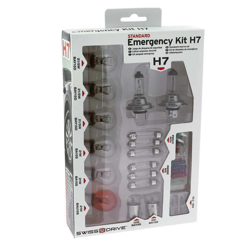 Auto Reserve lampen en Zekeringen set type H7 - 30delig