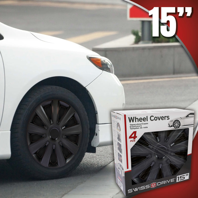 Wieldoppen 15" Kentucky Carbon Zwart