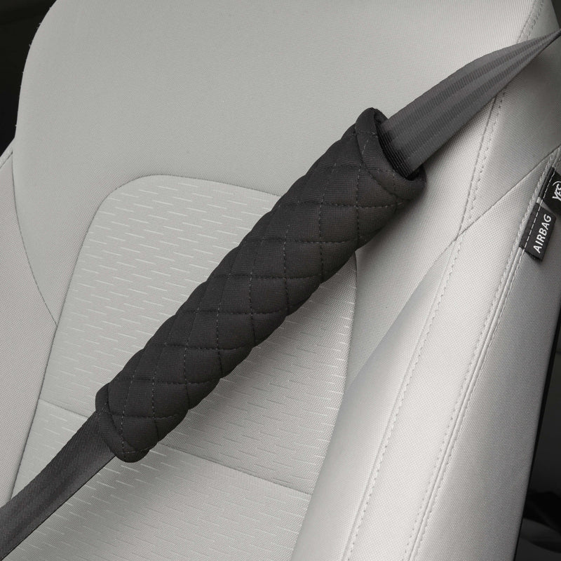 Veiligheidsgordel schouderpad 26x6 cm zwart 2st